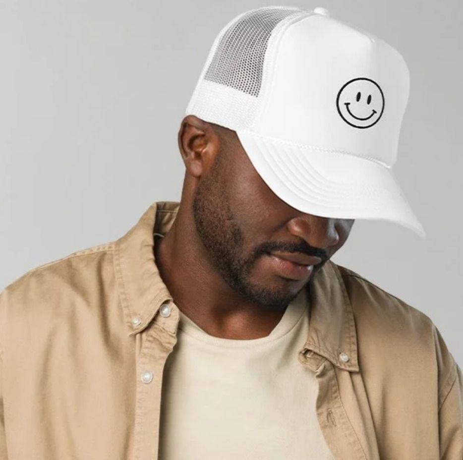 a man wearing a hat
