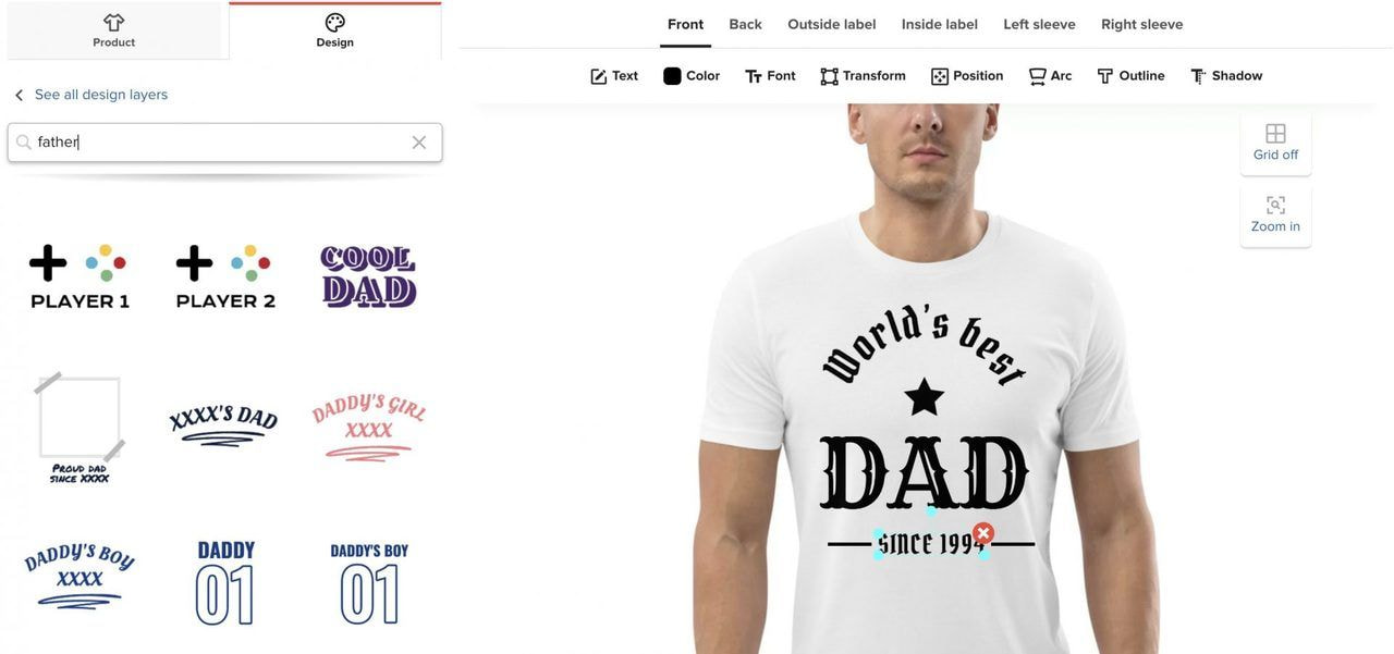 Personalized Shirt - Father's Day 2023 - Full Time Dad Part Time