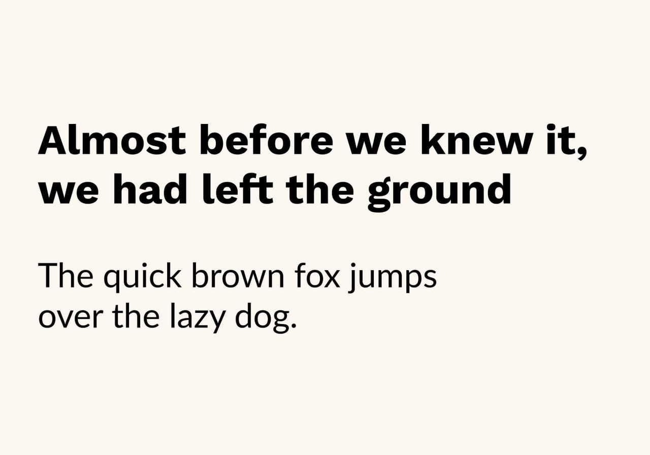 Work Sans and Lato font pairing as an example of the best fonts for t-shirts.