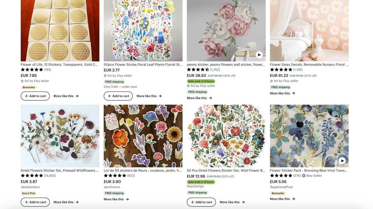 etsy listing examples