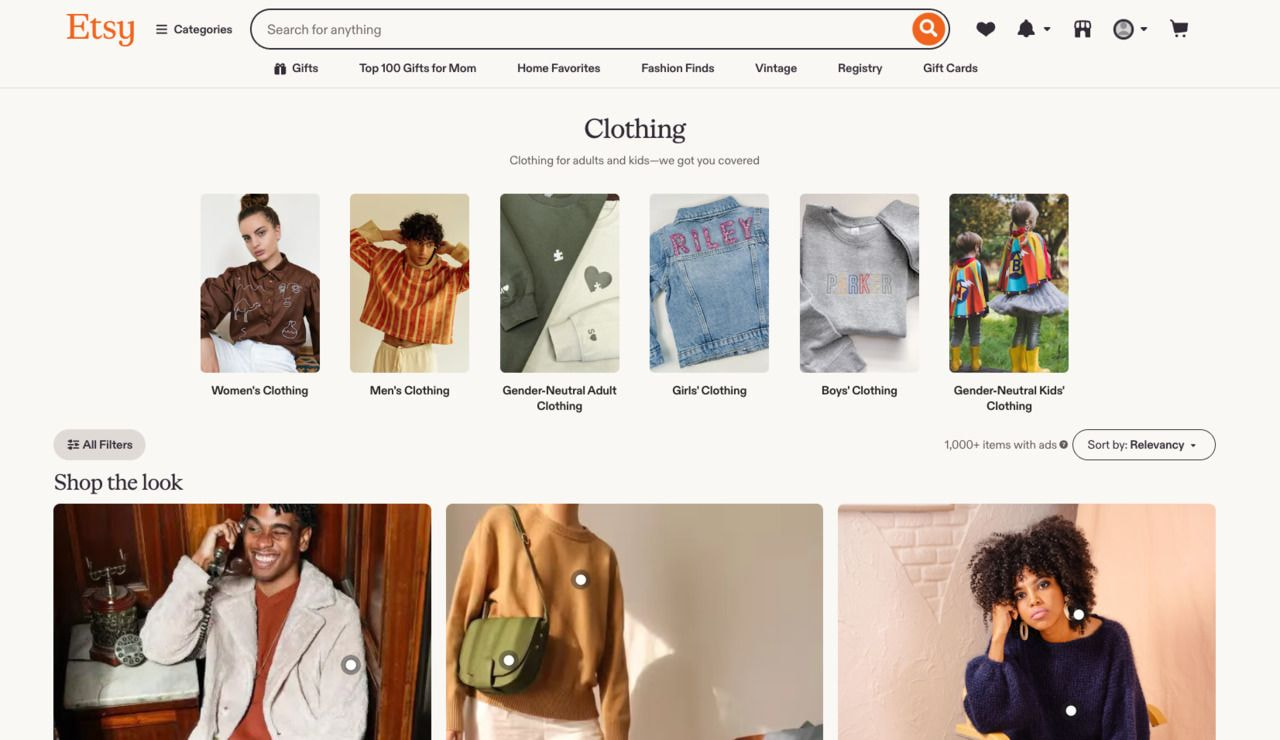 Etsy Screenshot