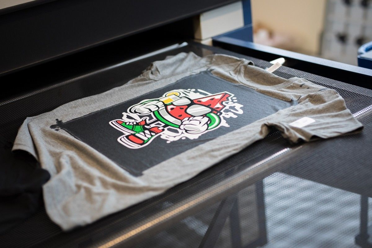 direct to garment print curing