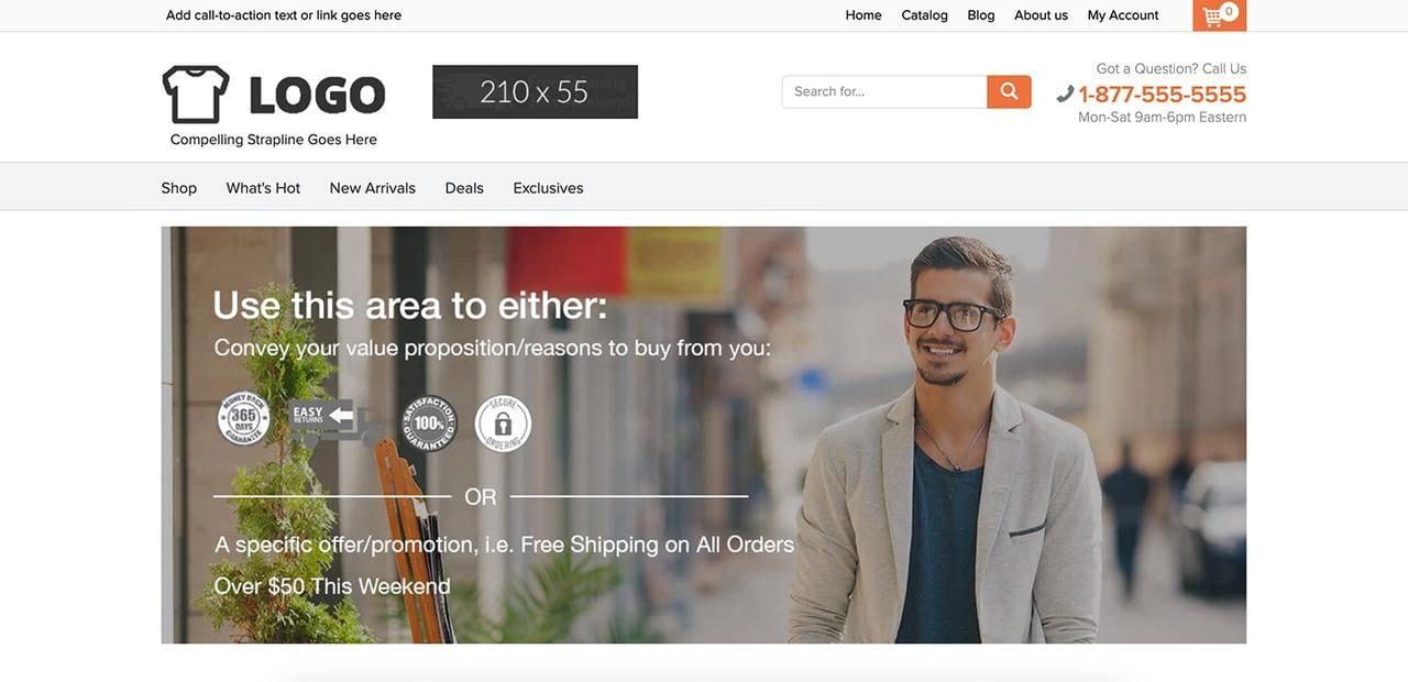 ShoptimizedShopify theme hero section screenshot as an example of the best Shopify themes for dropshipping.