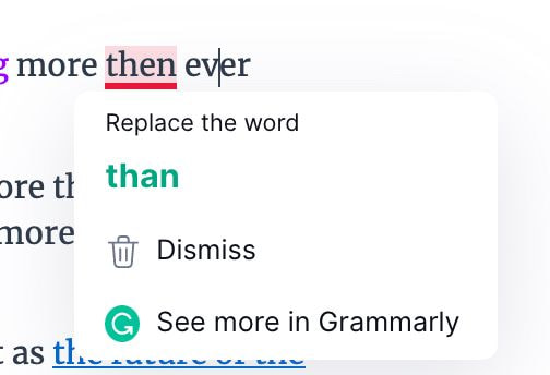 Grammarly's edit-as-you-go feature