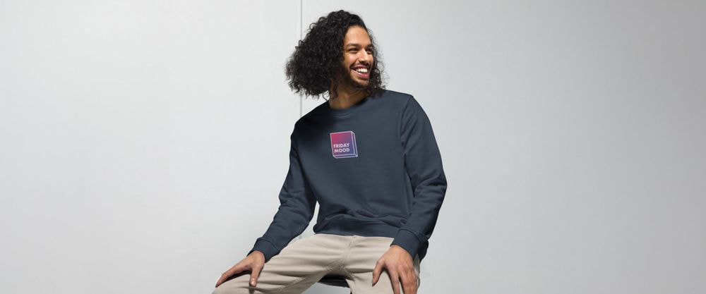 Embroidered Logo Cotton Sweatshirt