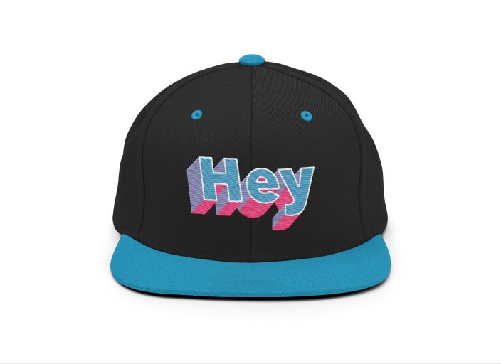 Custom Printed Text Kids Baseball Cap Sports Hat Your Text Slogan