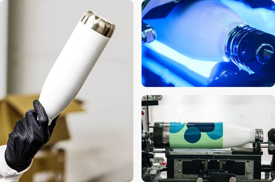 a collage of different images of a machine