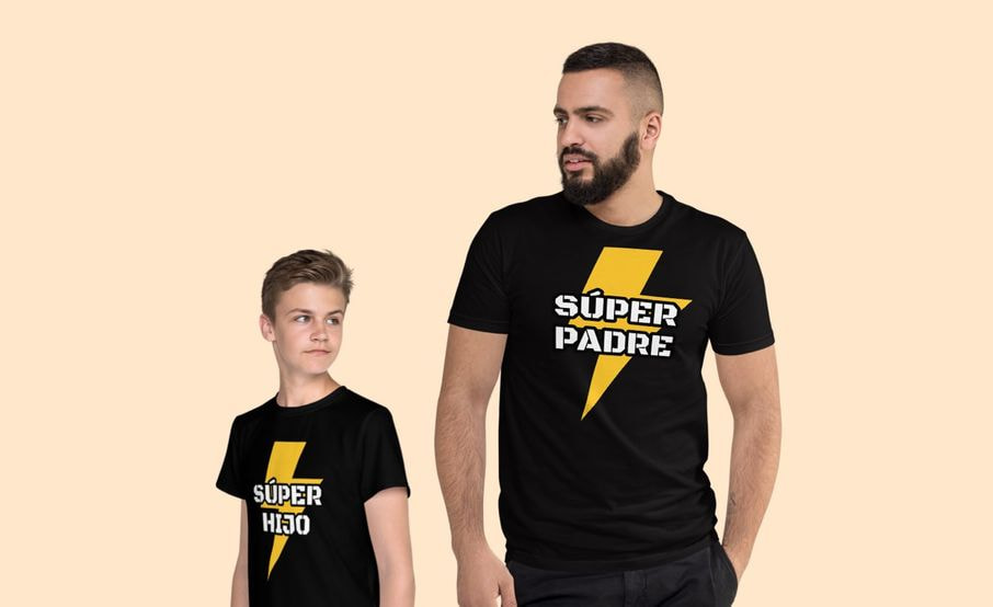 Playeras para papa e online hijo dia del padre