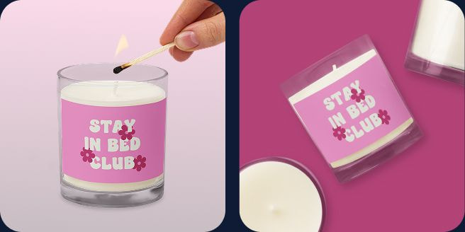 Photo of burning personalized candles