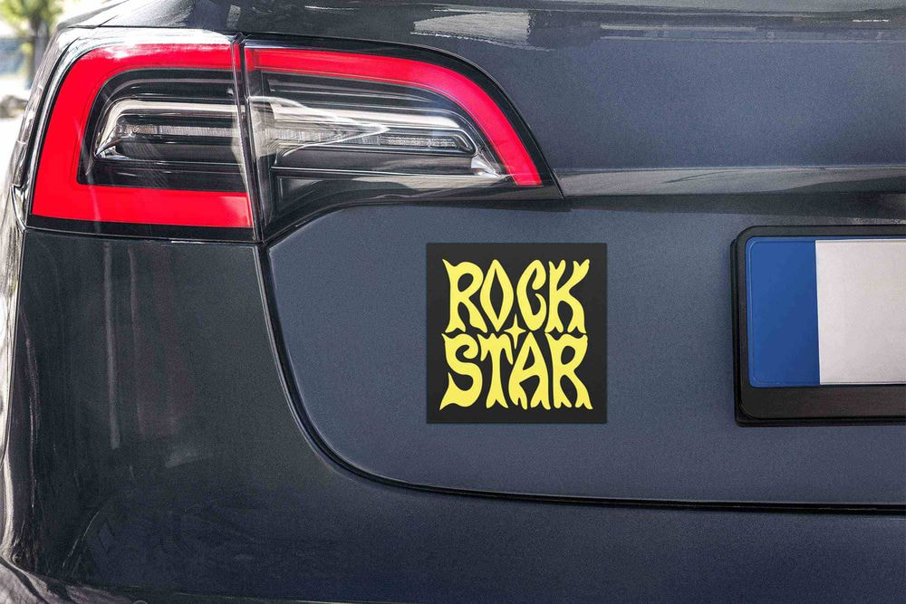"Rock Star" car magnet