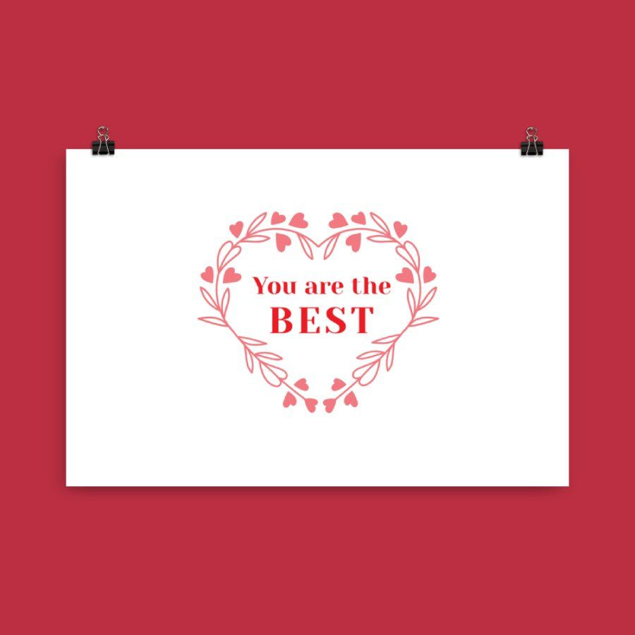 恋人向けのバレンタインデープレゼントポスター