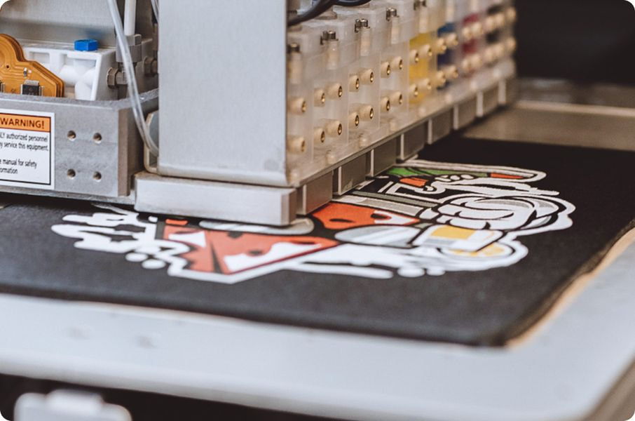 a machine with a drawing on it
