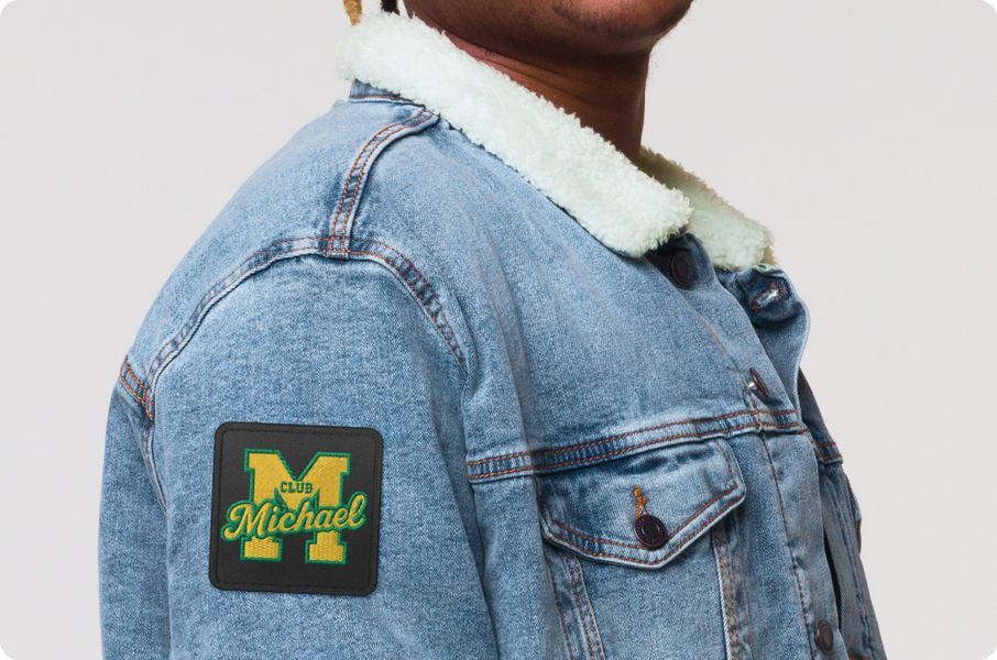 a person operating an embroidery machine