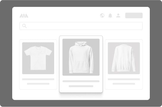 Selection of custom all-over-print
