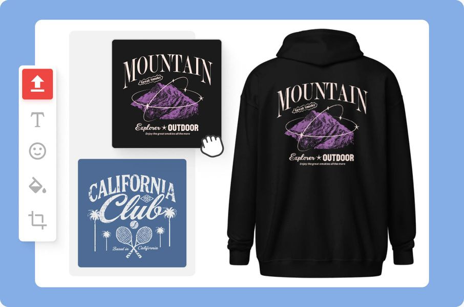 zip-up hoodie design process