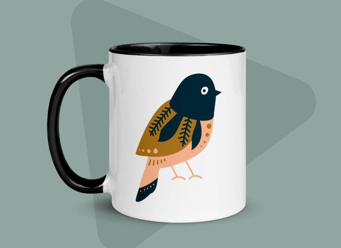 Tazza Personalizzabile UniGift - Crazy Seagull Man Con Slogan Animale In Inglese - Ceramica 325 Ml, Idea Regalo