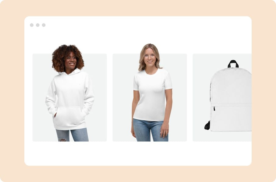 Muchos productos disponibles en Printful