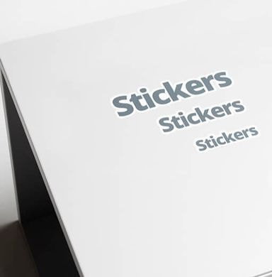 different size stickers