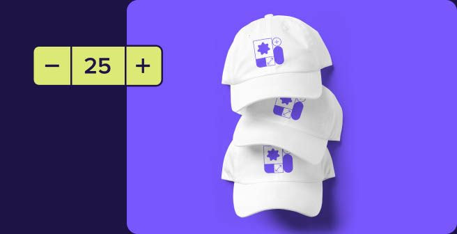 a stack of white hats
