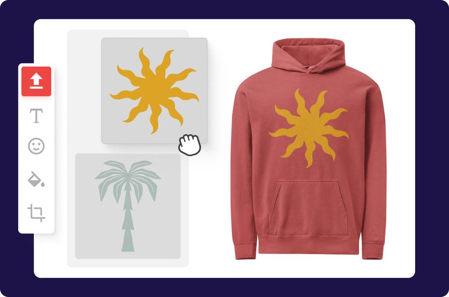 custom hoodie in design maker