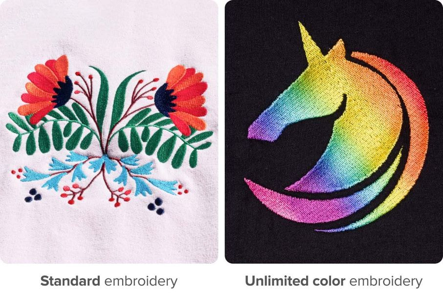 a collage of images of a rainbow unicorn and a flower