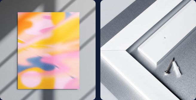 colorful print on metal