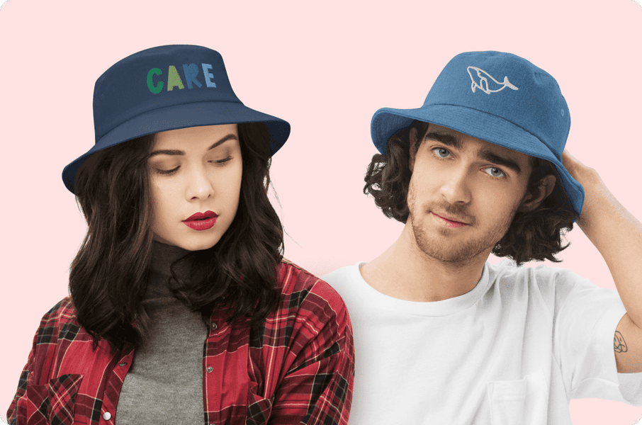 Custom Logo Design Embroidery Bucket Hat Unisex Bob Caps Hip Hop