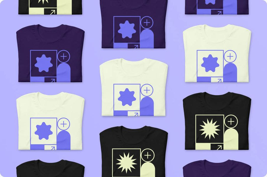 a group of folded shirts