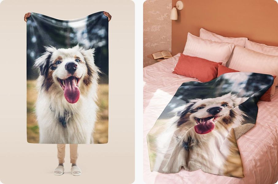 blanket with image of a dof