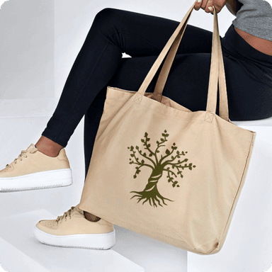 Custom Printed Organic Canvas Tote Bags, Personalized Totes in