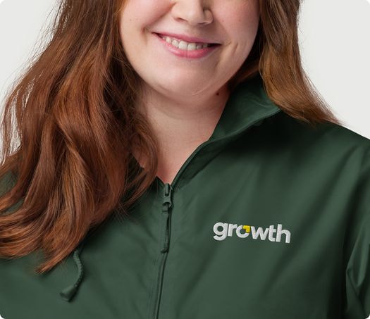 a woman smiling at camera