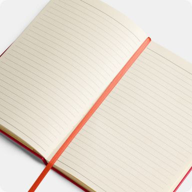 a close-up of a notebook
