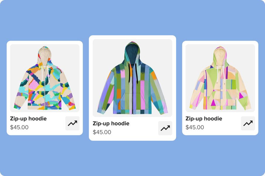 zip-up hoodies with pricing
