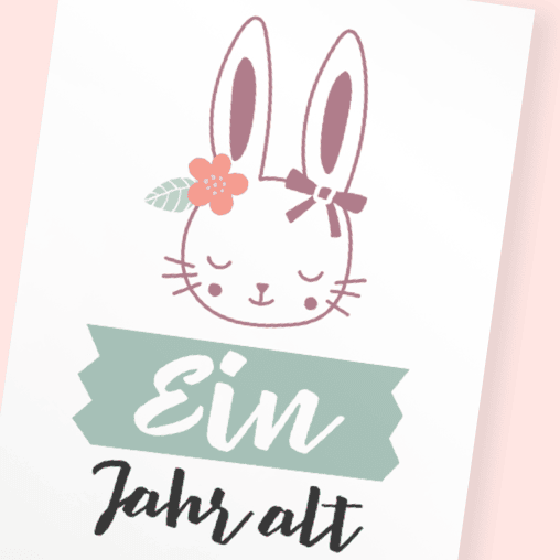 beispielkarte für ersten geburtstag