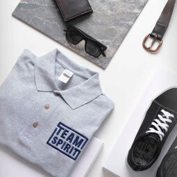 Polo-Shirt mit aufgetsicktem 