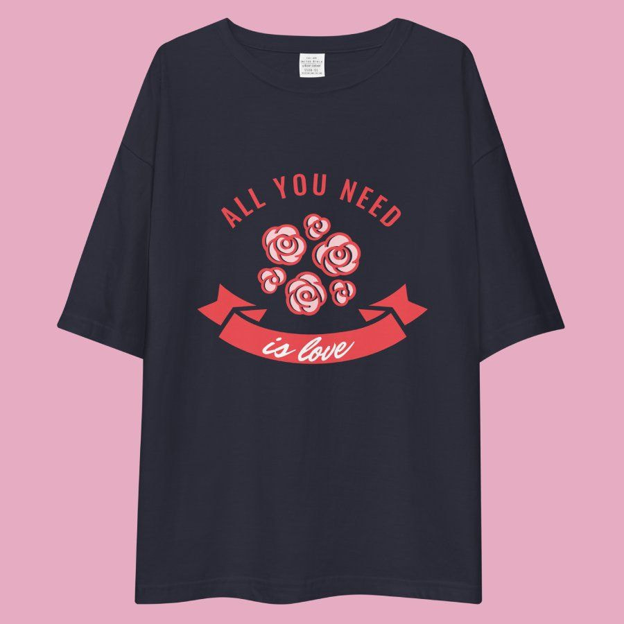 バレンタインギフトのビッグシルエットTシャツ
