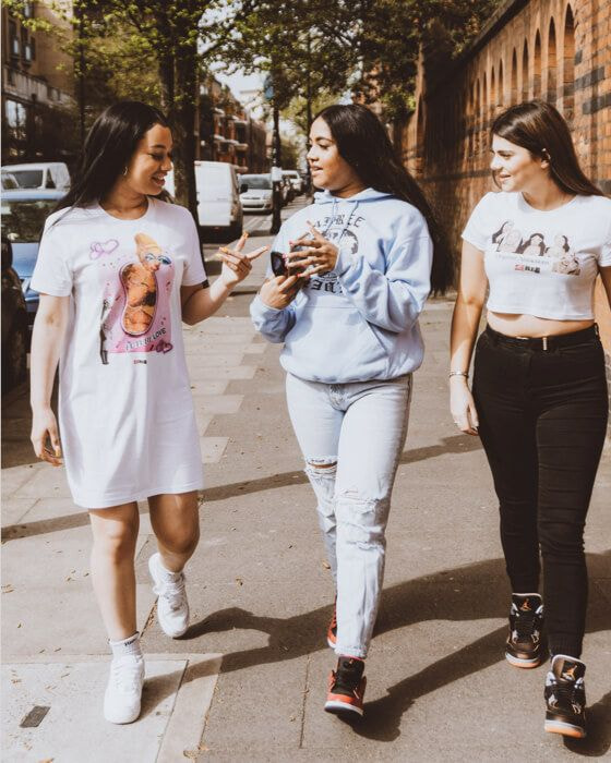 t-shirt dress with custom prints