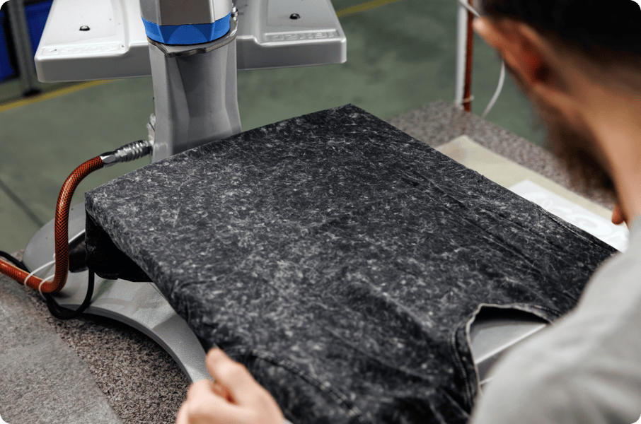 product on a printing machine 