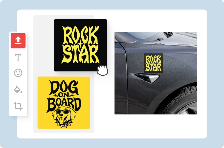 customize car magnets in design maker