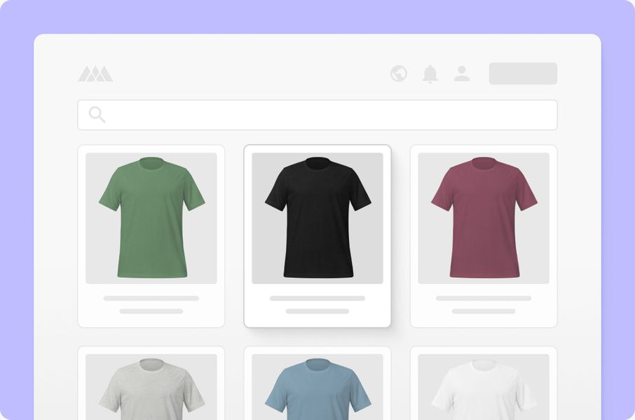 t-shirt selection