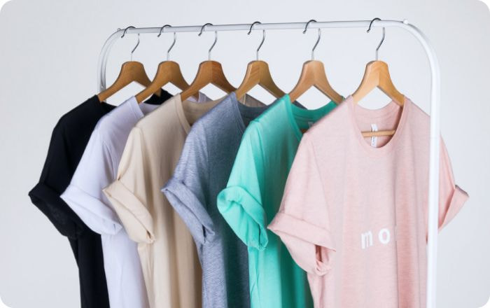 a group of clothes on swingers