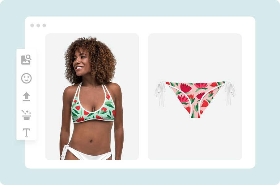 Custom printed bikini online