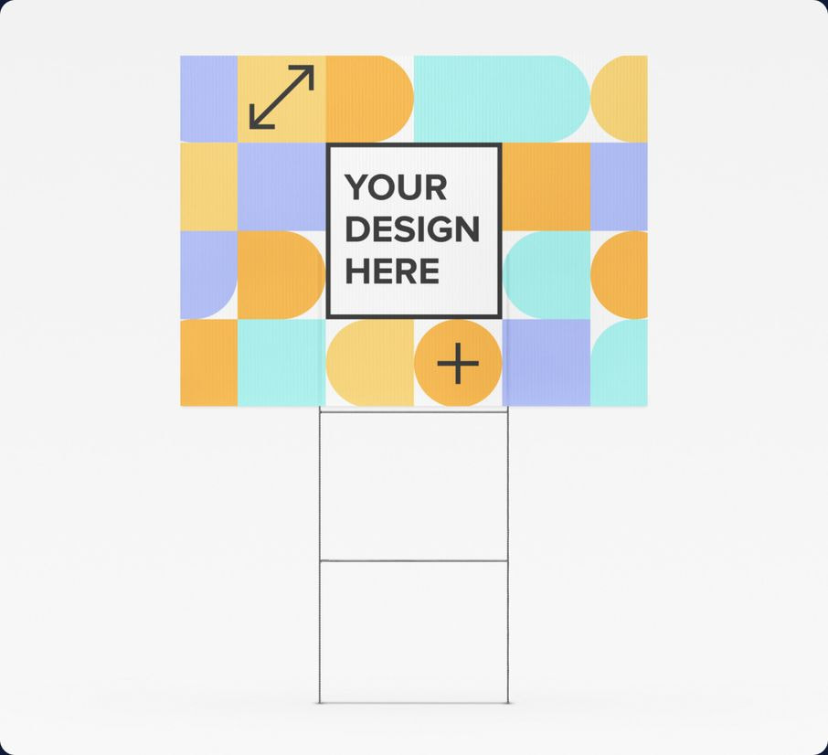 custom yard sign mockup