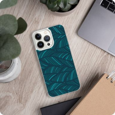 uno smartphone con cover verde