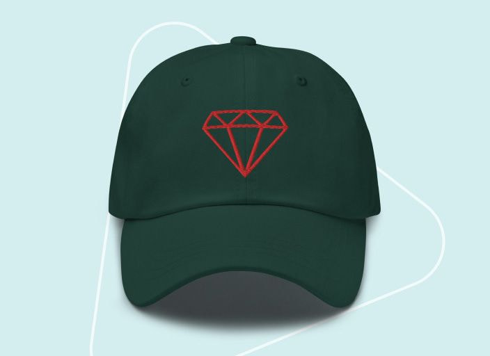 Custom baseball hats—design and sell online