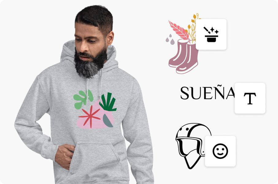  Sudaderas con capucha personalizadas que diseñan tus propias sudaderas  personalizadas con tu foto, Multi, S : Ropa, Zapatos y Joyería