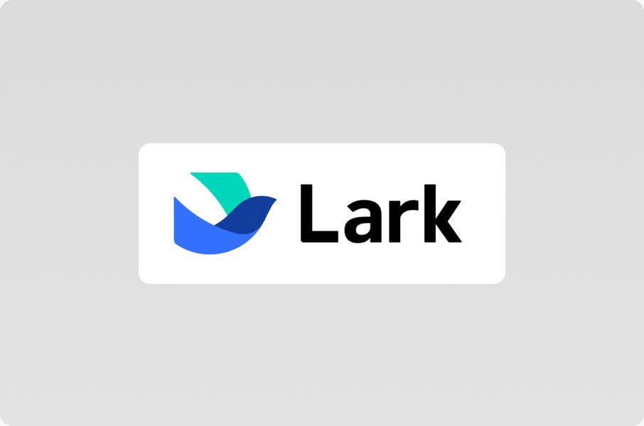 a white rectangular sign with blue and green logo