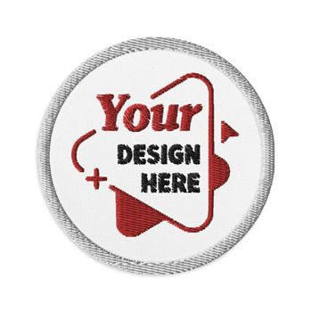 embroidered patch with a design