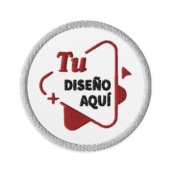 embroidered patch with a design