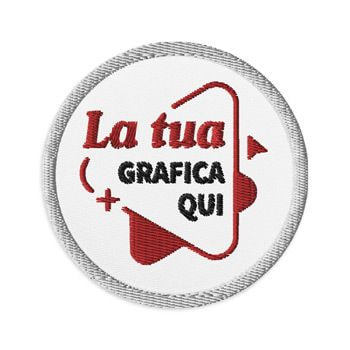embroidered patch with a design